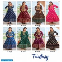 VIYAA DESIGNER PRESENT FANTASY FANCY FOIL PRINT LONG GOWN KURTIS