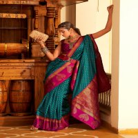 Rajpath Vrishabha Silk Wholesale Soft Banarasi Paithani Party Wear Sarees