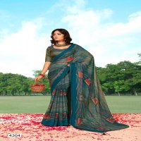 5D DESIGNER PRESENT PRIYAL 4301-4308 SERIES FANCY BRIGHT CHIFFON COLLECTION SAREES