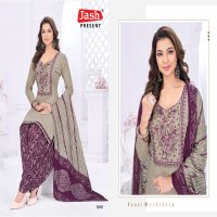 Jash Anupama Vol-1 Wholesale Neck Embroidery Cotton Dress Material