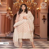 WOMAYA KURTIS PRESENT RIVAAZ WEDDING STORY VOL 1 READYMADE CHICKENKARI WORK SALWAR KAMEEZ COMBO SET