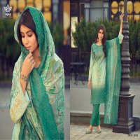AQSA Shiyahi Wholesale Eva Silk Border Embroidery Dress Material