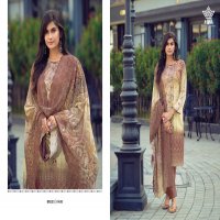 AQSA Shiyahi Wholesale Eva Silk Border Embroidery Dress Material