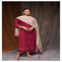 GANGA MYLA S1851 ADORABLE EMBROIDERY WORK SALWAR KAMEEZ MATERIALS