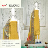 BIPSON SWAROVSKI  2154 CRAPE PRINT WITH WORK PREMIUM SUIT MATERIALS