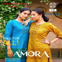 Aradhna PK Fashion Amora Vol-1 Wholesale Cotton Print With Work Kurti With Pants