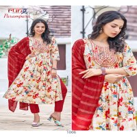 Rung Parampara Wholesale Heavy Rayon Embroidery Tops With Pants And Dupatta