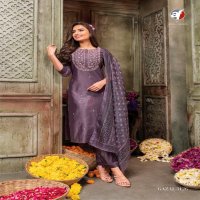 Anju Gazal Vol-3 Wholesale Kurti Pant And Dupatta