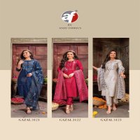 Anju Gazal Vol-3 Wholesale Kurti Pant And Dupatta