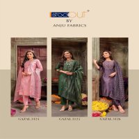 Anju Gazal Vol-3 Wholesale Kurti Pant And Dupatta
