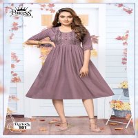 Princess Lip Lock Wholesale Rayon Short Flair Kurtis