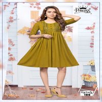 Princess Lip Lock Wholesale Rayon Short Flair Kurtis