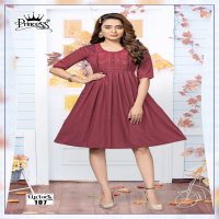 Princess Lip Lock Wholesale Rayon Short Flair Kurtis