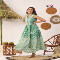 FAIRY TALES VOL 9 BY S4U SHIVALI STUNNING FLOWY STYLE STITCH LONG GOWN CATALOG