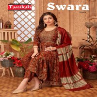 Taniksh Swara Vol-7 Wholesale Nyra Cut Top With Pants And Dupatta