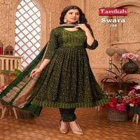Taniksh Swara Vol-7 Wholesale Nyra Cut Top With Pants And Dupatta