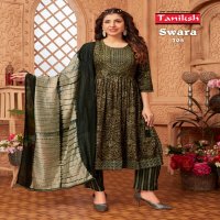 Taniksh Swara Vol-7 Wholesale Nyra Cut Top With Pants And Dupatta