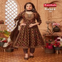 Taniksh Swara Vol-7 Wholesale Nyra Cut Top With Pants And Dupatta