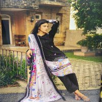 PRM Khalish Wholesale Pure Muslin Silk With Embroidery Work Dress Material