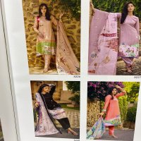 PRM Khalish Wholesale Pure Muslin Silk With Embroidery Work Dress Material