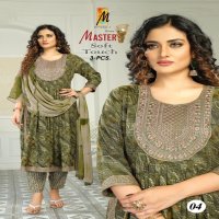 Master Soft Touch Wholesale Rayon Foil Print Nyra Cut Top With Pants And Dupatta