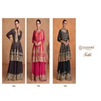 GULKAYRA DESIGNER PRESENT KETKI PARTY WEAR HEAVY DESIGNER READYMADE 3 PEICE SUIT CATALOG