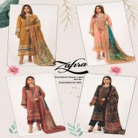 Hala Zafira Vol-3 Heavy Dupatta Wholesale Karachi Print Dress Material
