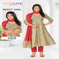 Starlink Missy Girl Wholesale Modal Viscose Ready Made 3 Piece Suits Combo