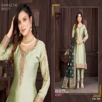 Hazzel Queen Banarasi Vol-1 Wholesale Banarasi Silk Straight Suits