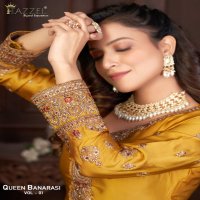 Hazzel Queen Banarasi Vol-1 Wholesale Banarasi Silk Straight Suits