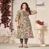 Radhika Charming Vol-1 Wholesale Modal Chanderi With Mirror Work Long Kurtis