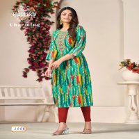 Radhika Charming Vol-1 Wholesale Modal Chanderi With Mirror Work Long Kurtis