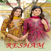 OSSM Resham Vol-7 Wholesale Alia Cut 3 Piece Dress Collection