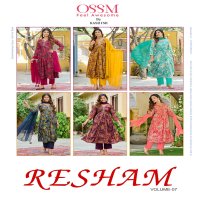 OSSM Resham Vol-7 Wholesale Alia Cut 3 Piece Dress Collection
