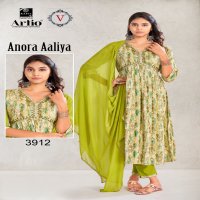 Artio Anora Aaliya Wholesale Aliya Cut Kurtis With Pant And Dupatta