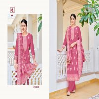 Alok Elegant Touch Wholesale Cotton Dyed With Thread Work And Swarovski Diamond Dress Material