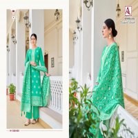 Alok Elegant Touch Wholesale Cotton Dyed With Thread Work And Swarovski Diamond Dress Material