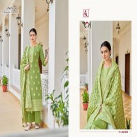 Alok Elegant Touch Wholesale Cotton Dyed With Thread Work And Swarovski Diamond Dress Material