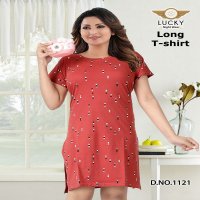 Lucky Long T-Shirt Wholesale Night Wear Long T-Shirt