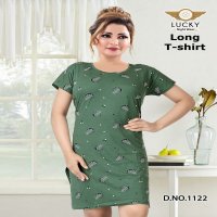 Lucky Long T-Shirt Wholesale Night Wear Long T-Shirt