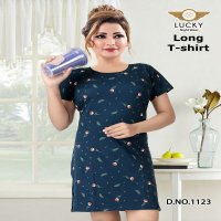 Lucky Long T-Shirt Wholesale Night Wear Long T-Shirt