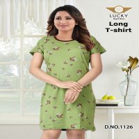 Lucky Long T-Shirt Wholesale Night Wear Long T-Shirt