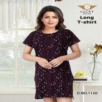 Lucky Long T-Shirt Wholesale Night Wear Long T-Shirt