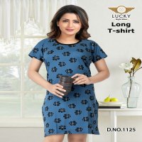 Lucky Long T-Shirt Wholesale Night Wear Long T-Shirt