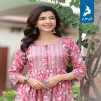 Kaya Label Wholesale Short Flair Accessories Work Kurtis