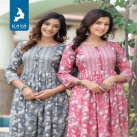Kaya Label Wholesale Short Flair Accessories Work Kurtis