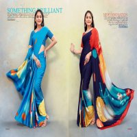 SUSHMA BEAUTY 54 NEW TRADING SATIN DIGITAL PRINT SAREES CATALOG