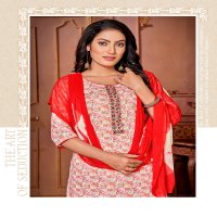 JANVI VOL 1 BY PAAVIS FANCY KURTI BOTTOM DUPATTA READYMADE CASUAL WEAR COLLECTION