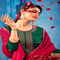 Fourdots Shivani Wholesale Pure Natural Crepe Work Dress Material