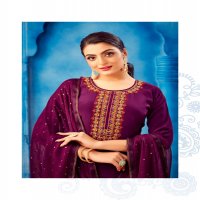 Fourdots Shivani Wholesale Pure Natural Crepe Work Dress Material